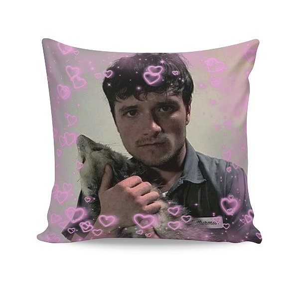 Almofada Josh Hutcherson Foto com Cachorro