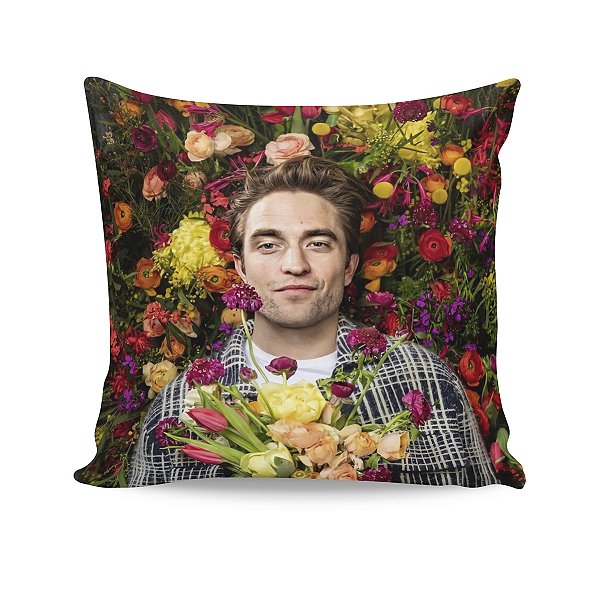Almofada Robert Patinson Crepusculo Campo de Flores