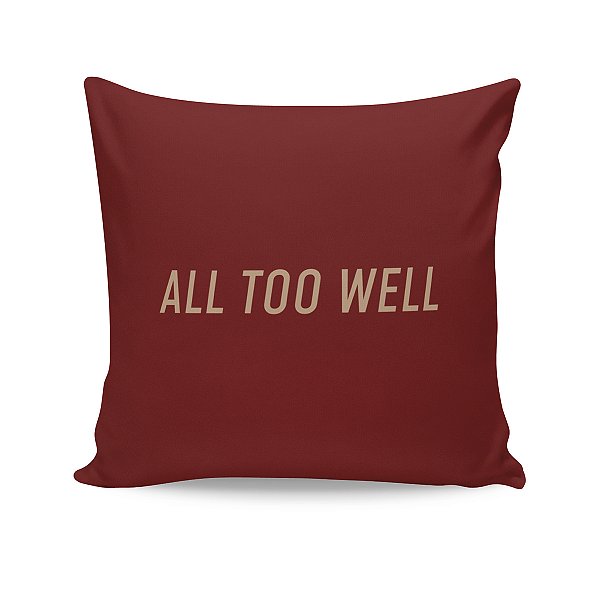 Almofada Taylor Swift All Too Well Vermelha Decoração