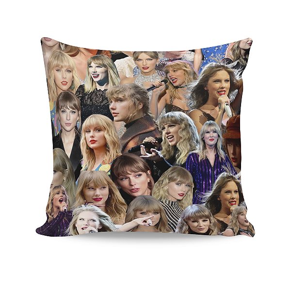 Almofada Taylor Swift Fotos Colagem Decoração