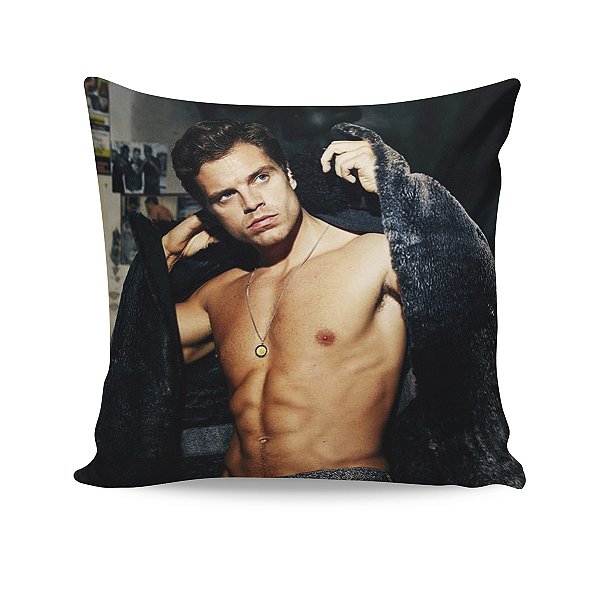 Almofada Sebastian Stan Foto Sem Camisa