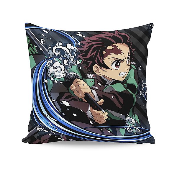 Almofada Demon Slayer Tanjiro Kamado Respiração Água M2