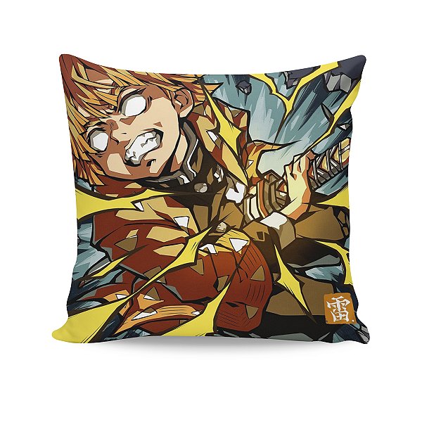 Almofada Demon Slayer Zenitsu Respiração do Trovão 1 Forma