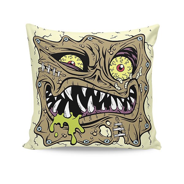 Almofada Halloween Monstro Assustador Árvore