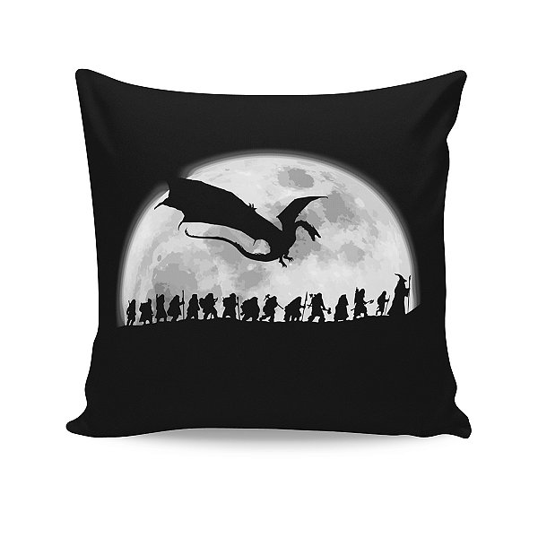 Almofada Senhor dos Anéis Hobbit Dragão Paisagem Lua