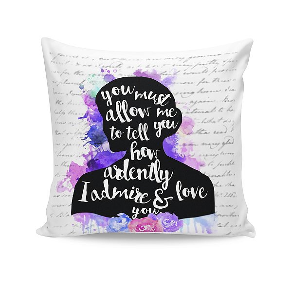 Almofada Orgulho e Preconceito Pride Prejudice Jane Austen M10
