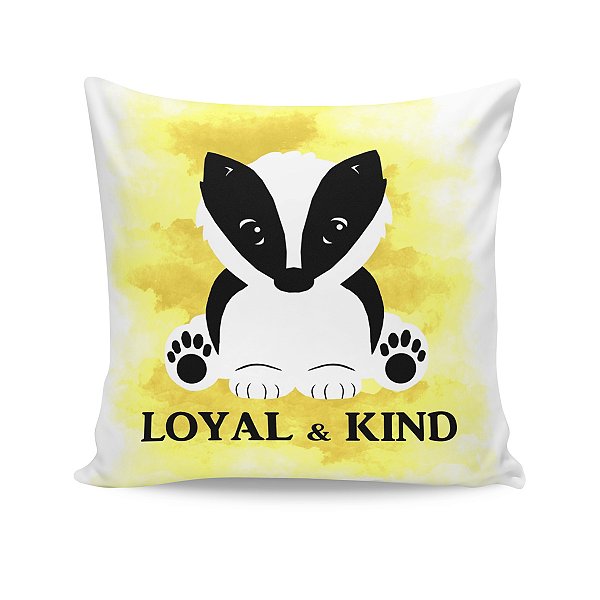 Almofada Harry Potter Lufa-Lufa Loyal & Kind