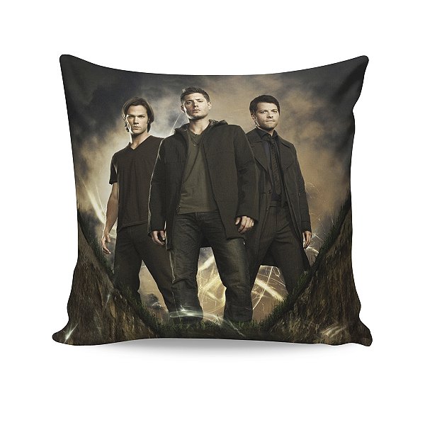 Almofada Supernatural Sam Dean e Castiel