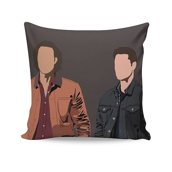 Almofada Supernatural Sam e Dean Cartoon