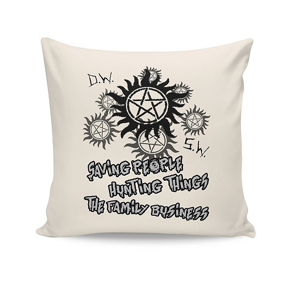 Almofada Supernatural Saving People Hunting Things