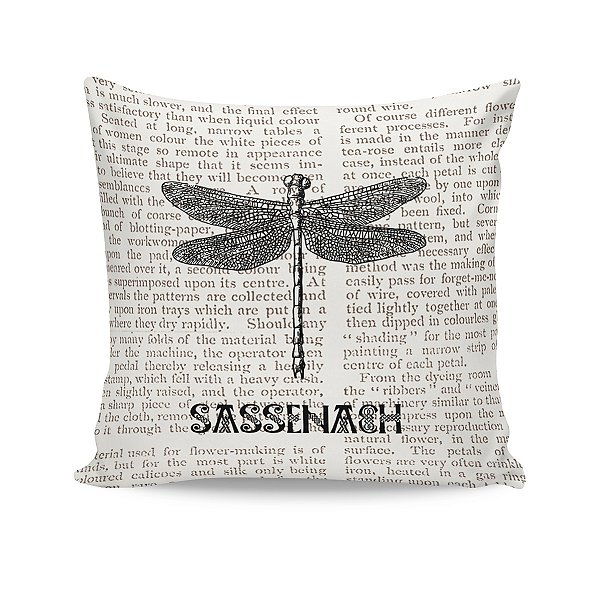 Almofada Outlander Sassenach Texto