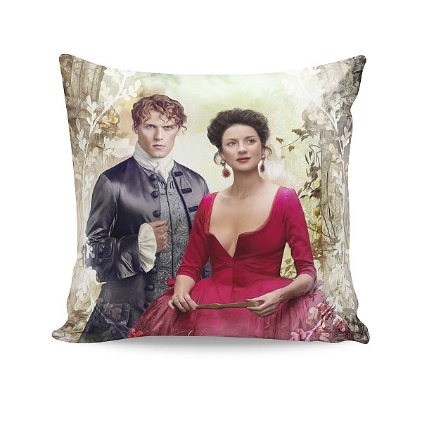 Almofada Outlander Jamie e Claire