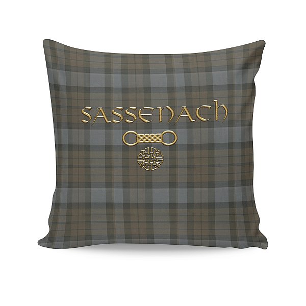 Almofada Outlander Sassenach Quadriculado