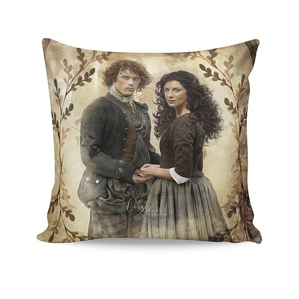 Almofada Outlander Jamie e Claire Mod 2