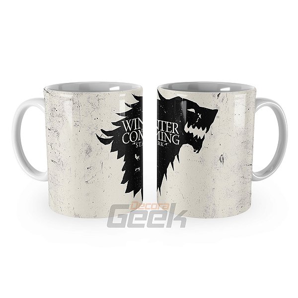 Caneca Game of Thrones Stark Brasão Diversos Modelos