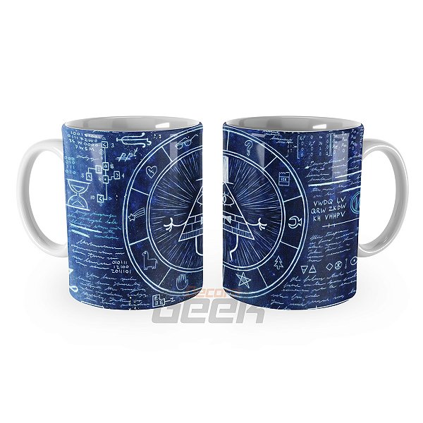 Caneca Gravity Falls Símbolos