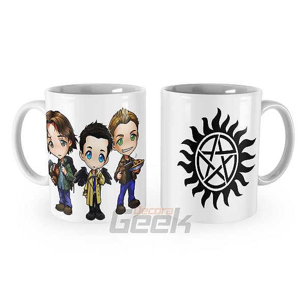 Caneca do Supernatural Cartoon