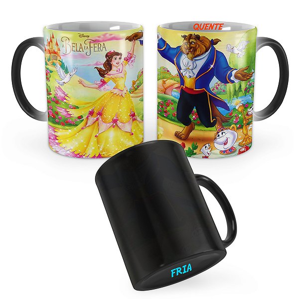 Caneca Mágica A Bela e a Fera Desenho