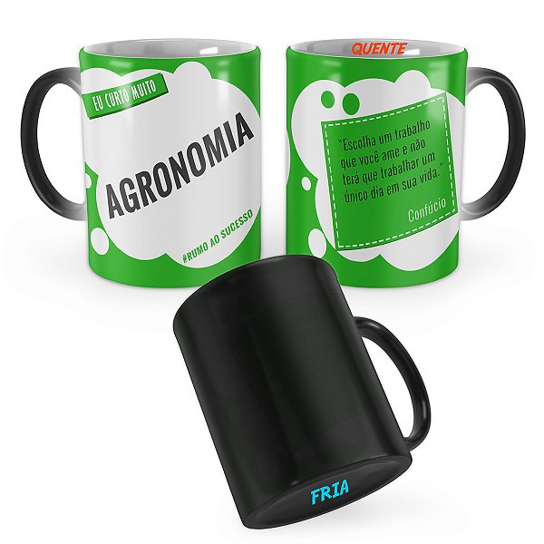 Caneca Mágica Agronomia Curso Eu escolhi Faculdade
