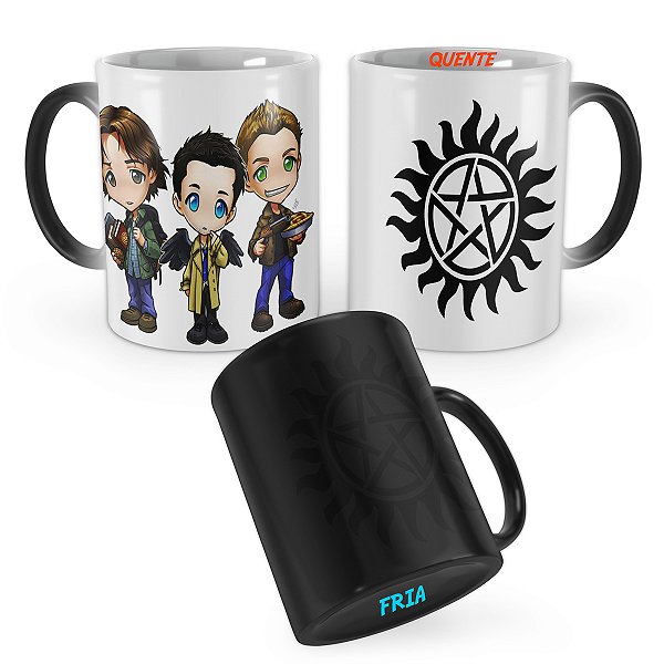 Caneca Mágica do Supernatural Cartoon