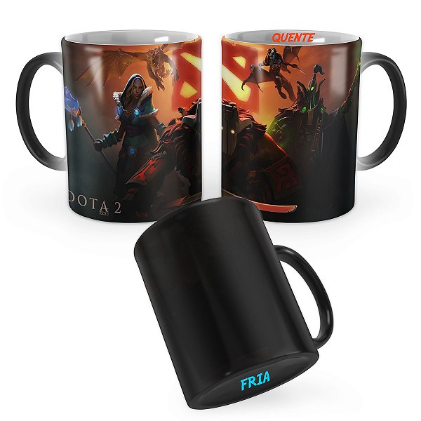 Caneca Mágica Dota 2 Personagens Jogo