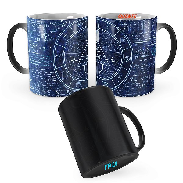 Caneca Mágica Gravity Falls Símbolos