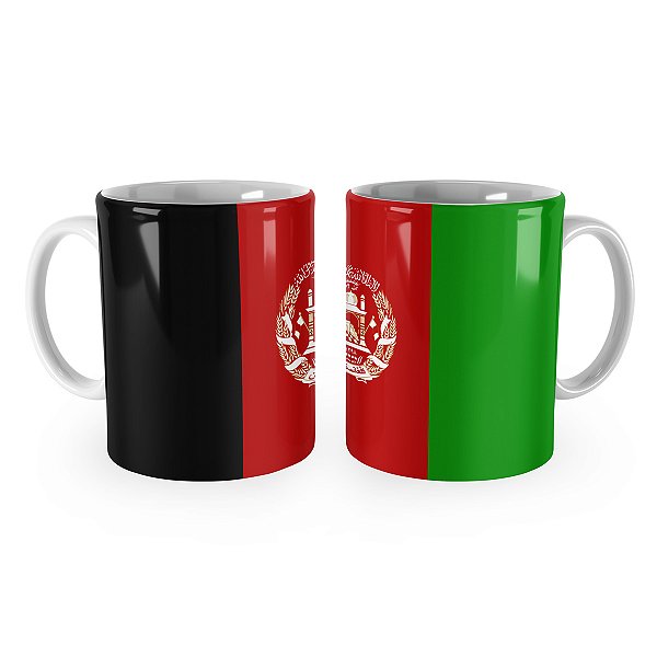 Caneca Bandeira do Afeganistão País