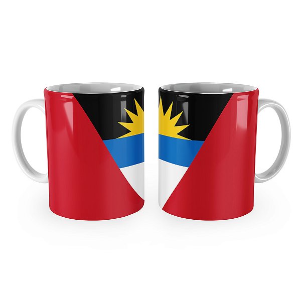 Caneca Bandeira de Antigua e Barbuda País