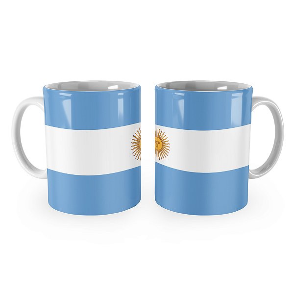 Caneca Bandeira da Argentina País