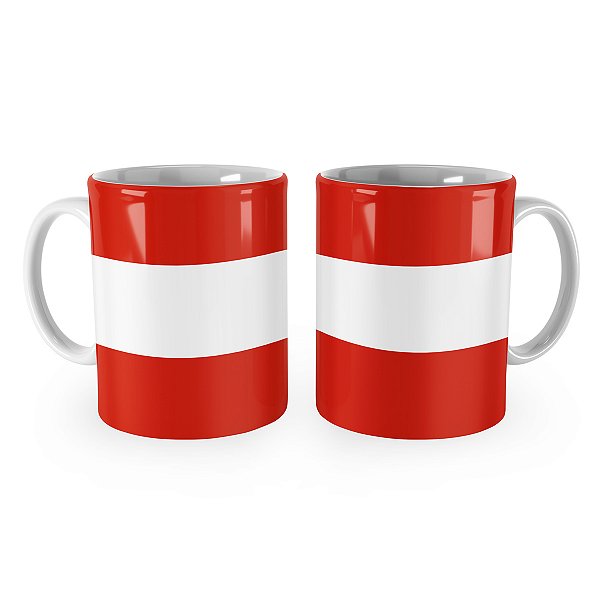 Caneca Bandeira da Áustria País