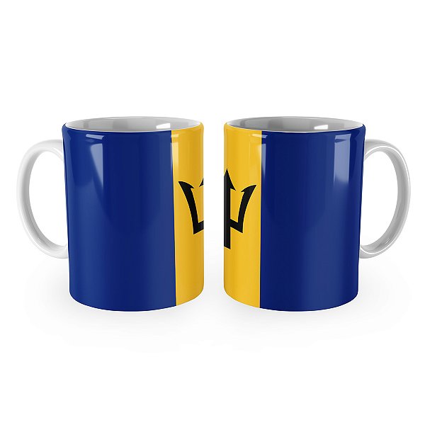 Caneca Bandeira de Barbados País