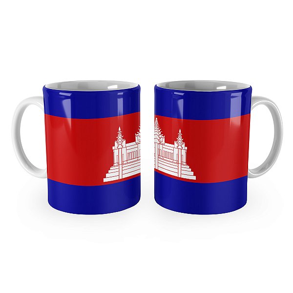 Caneca Bandeira do Camboja País