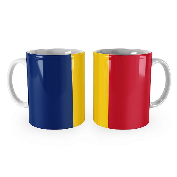 Caneca Bandeira de Chade País