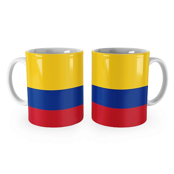 Caneca Bandeira da Colômbia País