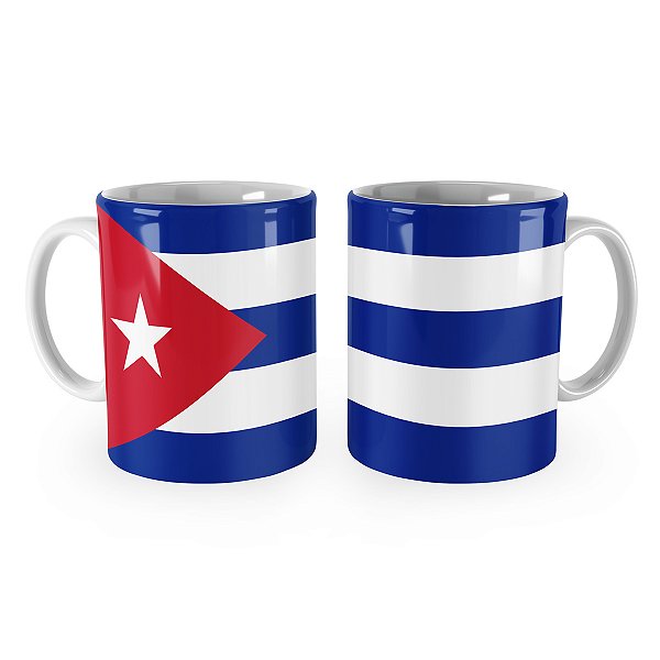 Caneca Bandeira de Cuba País