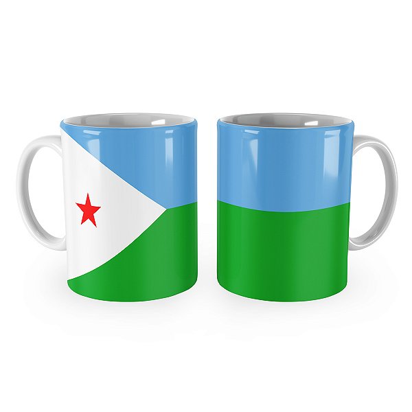 Caneca Bandeira de Djibouti País