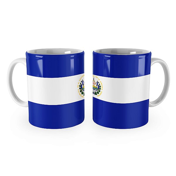 Caneca Bandeira de El Salvador País