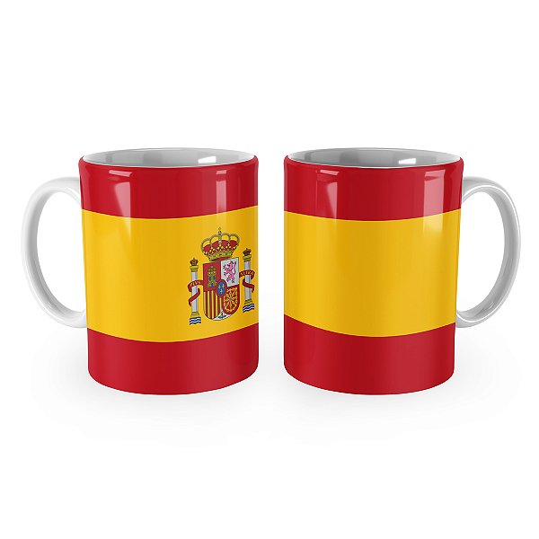 Caneca Bandeira da Espanha País