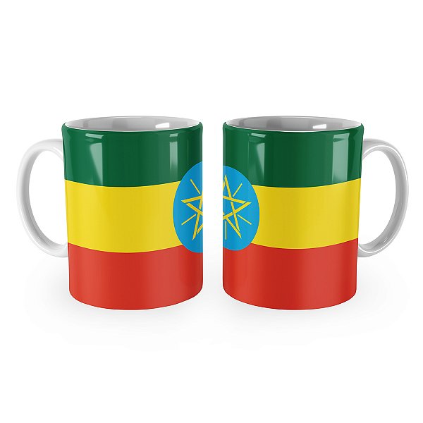 Caneca Bandeira da Etiópia País