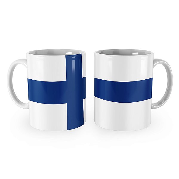 Caneca Bandeira da Finlândia País