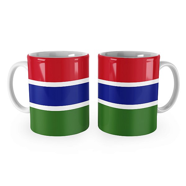 Caneca Bandeira da Gâmbia País
