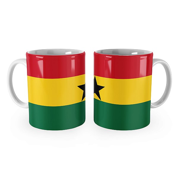 Caneca Bandeira de Gana País