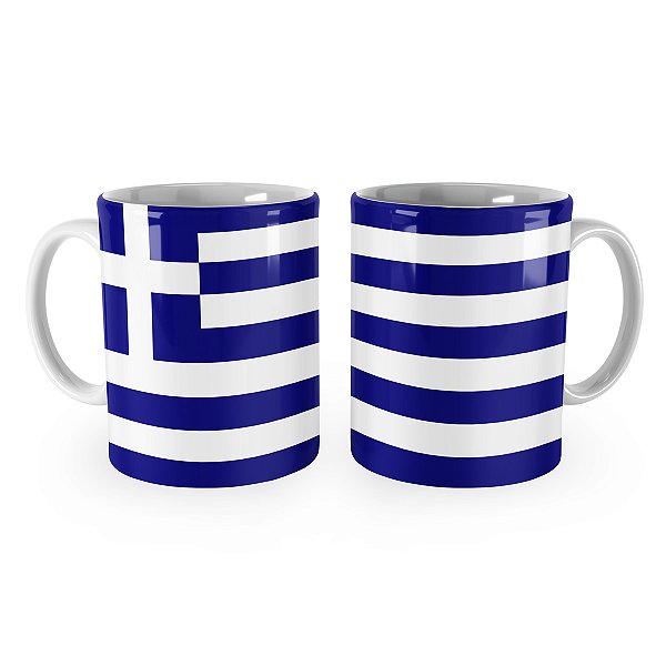 Caneca Bandeira da Grécia País