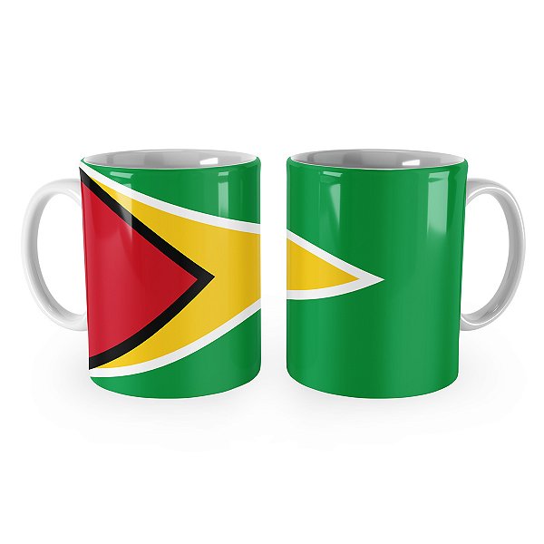 Caneca Bandeira da Guiana País