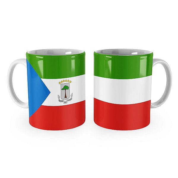 Caneca Bandeira da Guiné Equatorial País