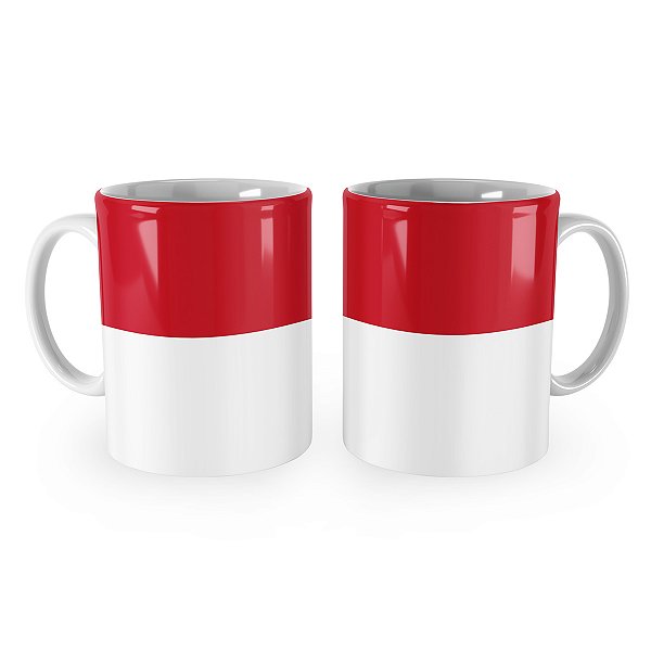Caneca Bandeira da Indonésia País