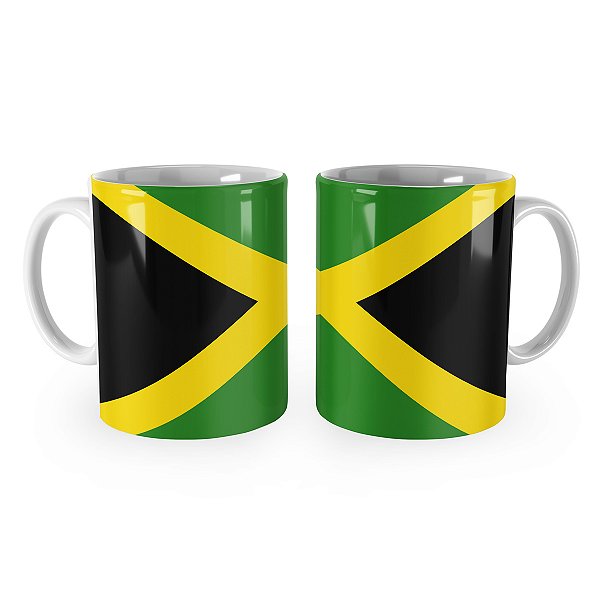 Caneca Bandeira da Jamaica País