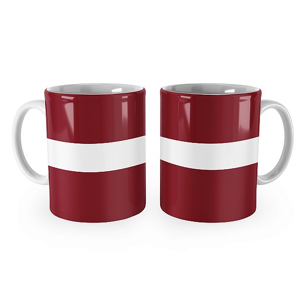Caneca Bandeira da Letônia País