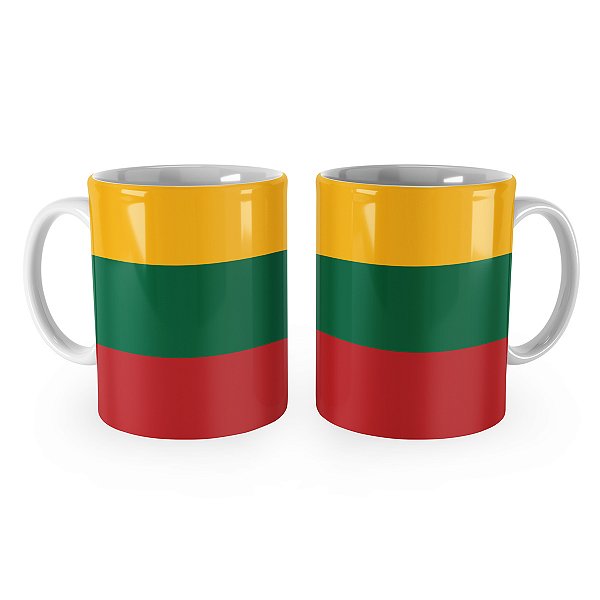 Caneca Bandeira da Lituânia País