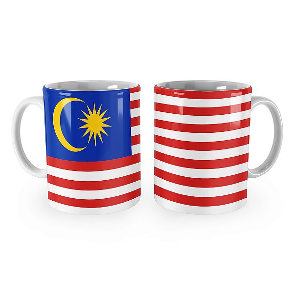 Caneca Bandeira da Malásia País